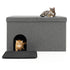 Cat Litter Box Enclosure Hidden Furniture with Urine Proof Litter Mat - The Max & Rex Collection