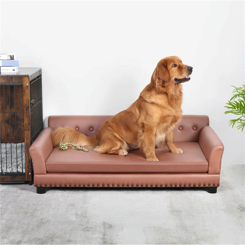 Orthopedic Leather Pet Bed