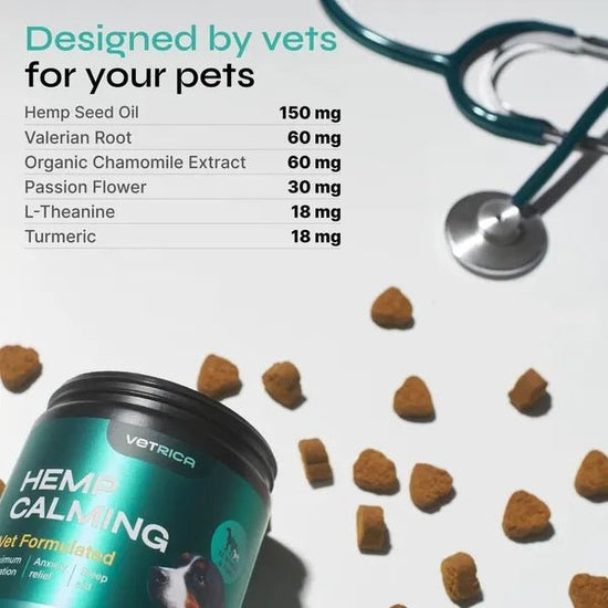 Hemp Calming Chews for Dogs — Chicken Flavor Stress & Anxiety Relief (130 Count)