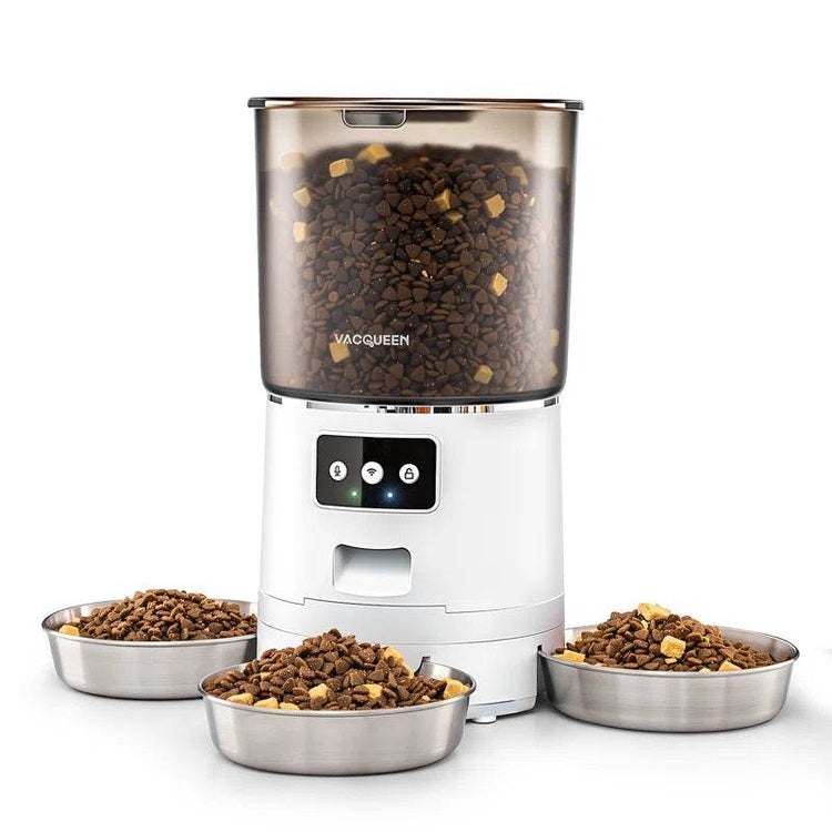 smart Automatic Cat Food Dispenser with 3 Bowls - 6L WiFi Pet Feeder with APP Control | Multi-Cat Auto Feeding Station - The Max & Rex Collection