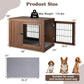 Furniture Dog Crate with Cushion and Double Doors - The Max & Rex Collection