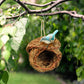 Hummingbird Bird Nest, Handwoven Straw Grass Hanging Bird Hut Grass Woven Parakeet Breeding Cave Cozy Resting Place Sparrow House for Cockatiel Parrots Parakeet Conures Finch (H02) - The Max & Rex Collection