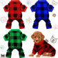 3 Pieces Christmas Dog Pajamas Dog Jumpsuit Santa Snowman Pet Clothes Christmas Pet Pajamas Holiday Costume Jumpsuit for Puppy Cat(Snowman Pattern,M (Fit 5.5-7.7Lbs))