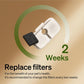 Replacement Filters for Dockstream Cat Water Fountain PLWF005 PLWF115 PLWF105, 4 Months Set of Replacement Filters for Ultra Quiet Pet Water Fountain,White 8 Count (Pack of 1) KK21 KK21
