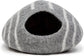 KOTE Cat Cave & Dog Cave | Enclosed Cat Bed | Cat Hideaway | Pod Kitten Bed | Grey Stripe - The Max & Rex Collection