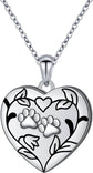 Always in My Heart Paw Print Necklace – Pet Memorial Gift - The Max & Rex Collection