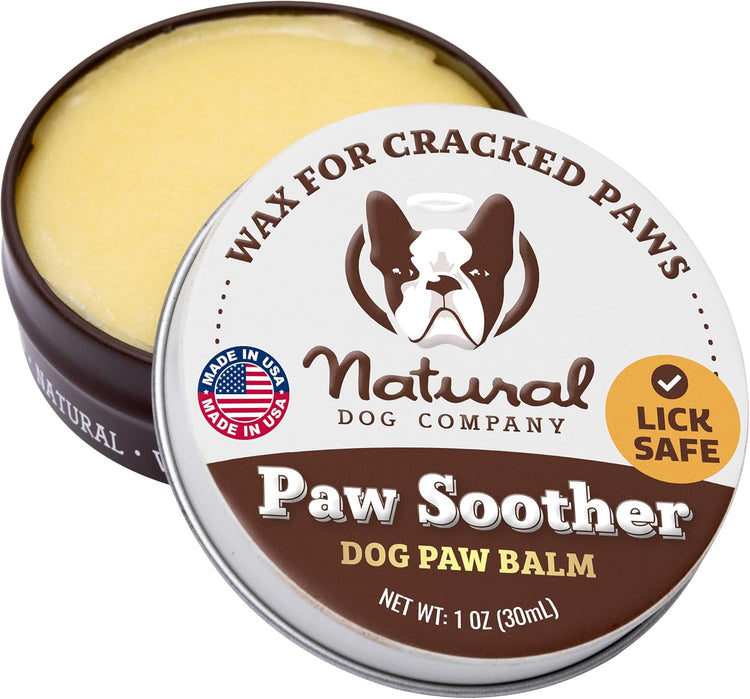 Natural Dog Company Pawtection Balm for Dogs, Dog Paw Protector, Moisturizing Dog Paw Balm for Dry, Cracked Pad, Protects Paw from Extreme Weather, Paw Lotion for Allergies & Itching (0.15 Oz Stick)