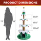 66" H 3 Tier Noble Fir Cat Christmas Tree with Removable Skirt & Scratching Post