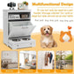 Pet Feeder Station with Stainless Steel Bowls & Storage Cabinet - Elevated Dog Food Station with Pull-Out Drawer | All-in-One Pet Organization - The Max & Rex Collection