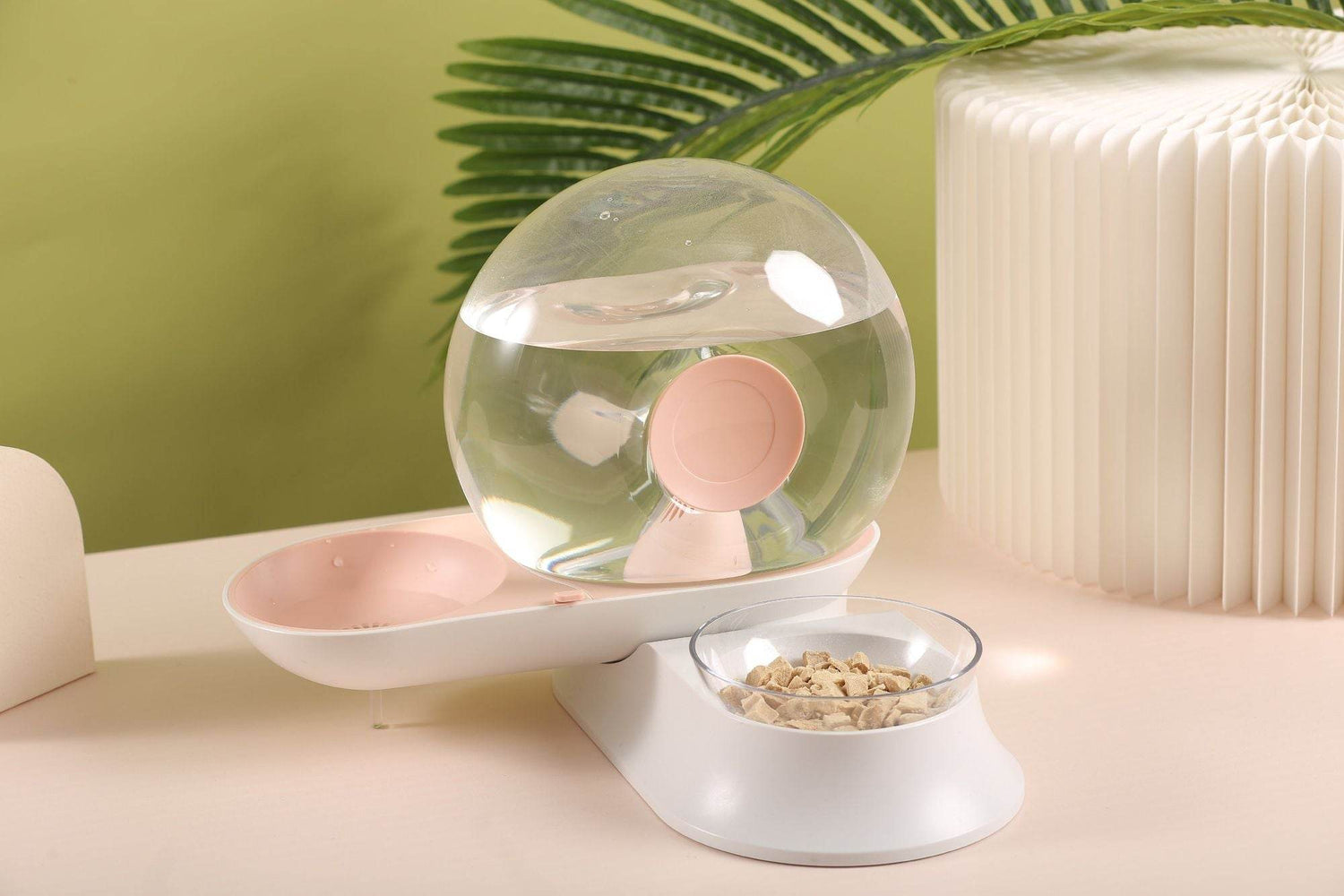 Auto-Myst Automatic Gravity Pet Water Dispenser - 2-in-1 Filtered Water & Food Bowl System with 2.8L Capacity - The Max & Rex Collection