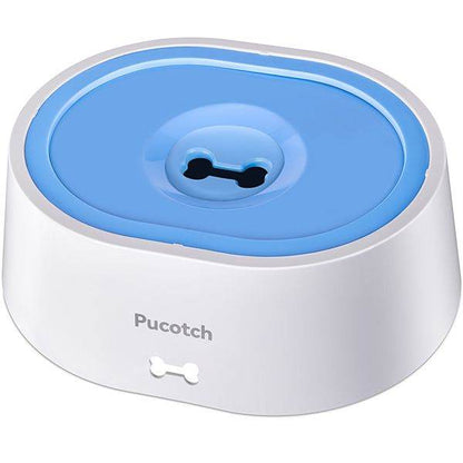 No Spill Dog Water Bowl - 2L/70oz Anti-Splash Water Dispenser with Floating Disk & Filter System for Messy Drinking Dogs - The Max & Rex Collection