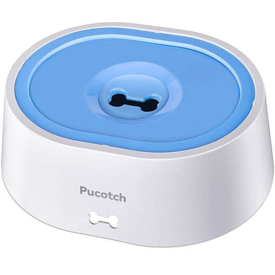 No Spill Dog Water Bowl - 2L/70oz Anti-Splash Water Dispenser with Floating Disk & Filter System for Messy Drinking Dogs - The Max & Rex Collection