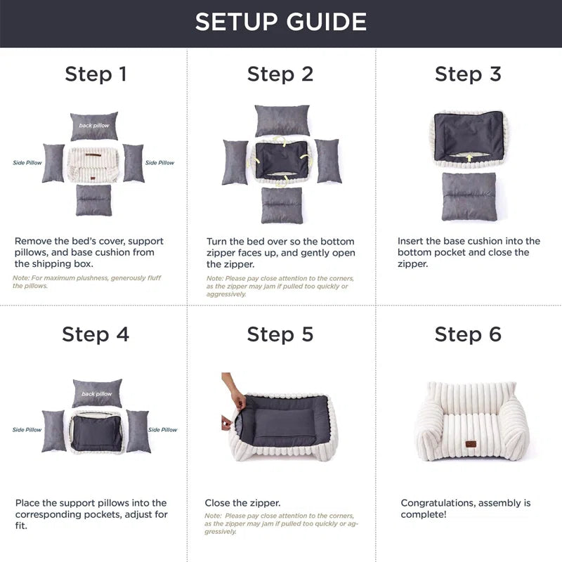 Pet Bed with Soft Plush Fabric – Cozy Bed for Cats and Small Dogs