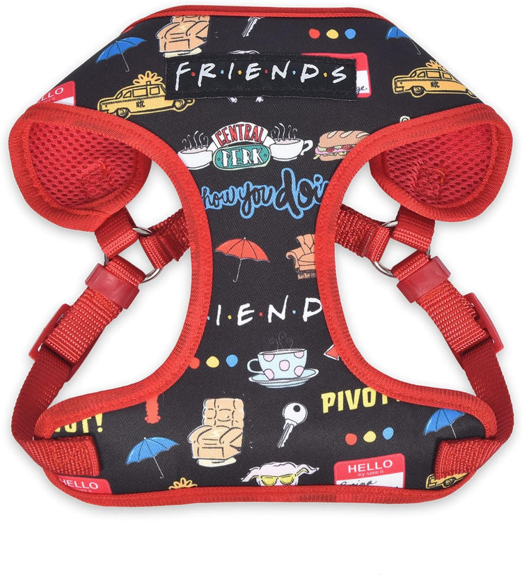 City Doodle Dog Harness for Small Dogs, Small (S) | Blue Small Dog Harness, No Pull Dog Harness with D-Ring | Machine Washable Friends Merch for Dogs from Friends TV Show