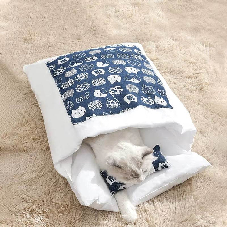 Removable Dog Cat Bed Cat Sleeping Bag Sofas Mat Winter Warm Cat House Small Pet Bed Puppy Kennel Nest Cushion Pet Sofa Products - The Max & Rex Collection