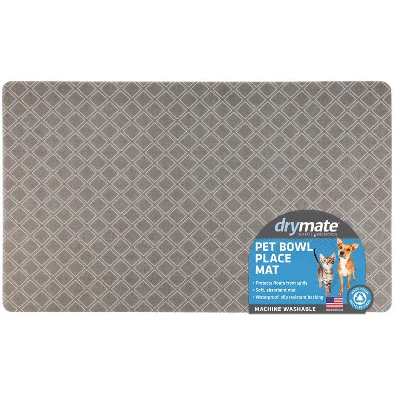 Premium Pet Bowl Placemat - Thin Absorbent Waterproof Feeding Mat for Dogs & Cats | Machine Washable Floor Protection - The Max & Rex Collection