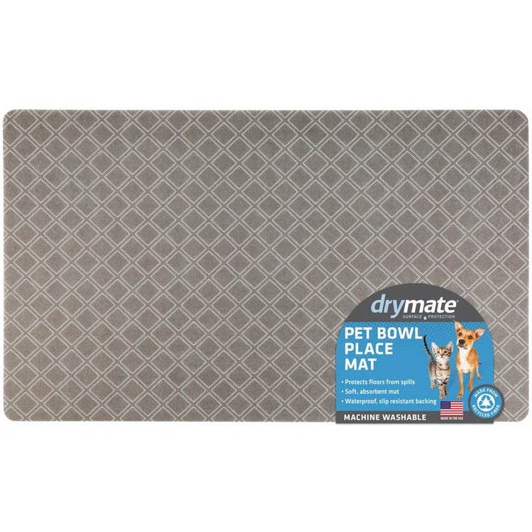 Premium Pet Bowl Placemat - Thin Absorbent Waterproof Feeding Mat for Dogs & Cats | Machine Washable Floor Protection - The Max & Rex Collection