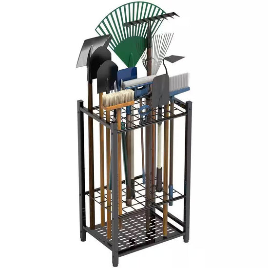 3-Tier Garden Tool Organizer for Garage Organization up to 35 Long-Handled Tools/Rakes/Brooms - The Max & Rex Collection