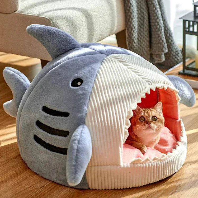 Luxury Plush Shark Pet Bed - The Max & Rex Collection