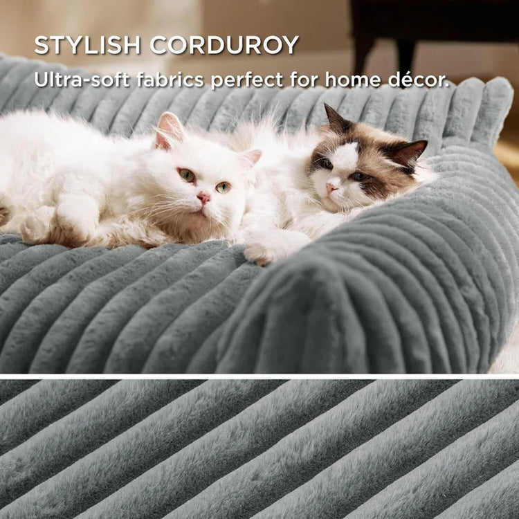 Pet Bed with Soft Plush Fabric – Cozy Bed for Cats and Small Dogs