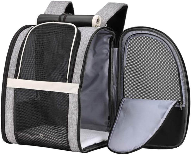 Texsens Innovative Traveler Bubble Backpack Pet Carriers for Cats and Dogs (Black) - The Max & Rex Collection