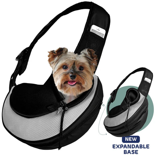 Katziela Angret Expandable Sling Pet Carrier for Small Dog, Cat and Puppy