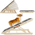 Wooden Dog Ramp Adjustable Folding Portable Pet Ramp
