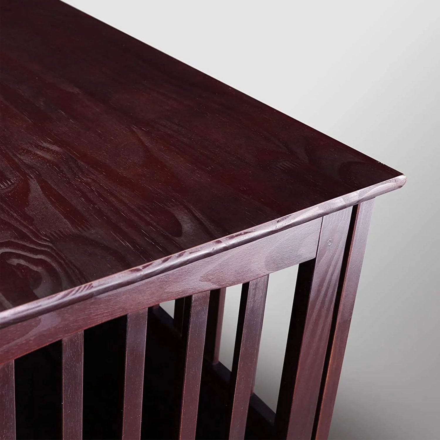 Newport Pet Dog Crate Furniture End Table, Brown, 24"