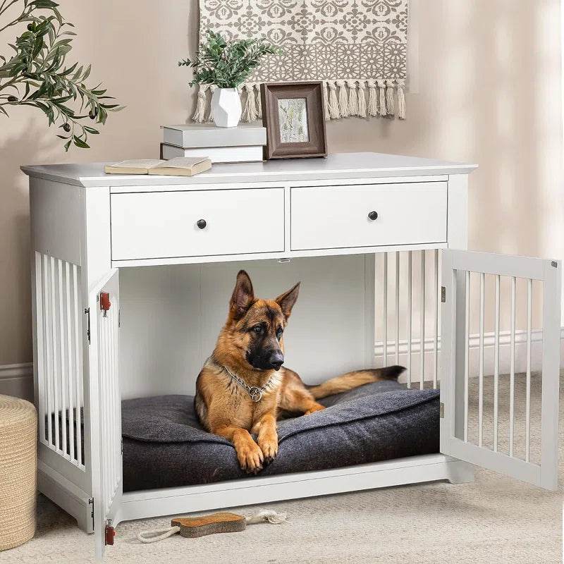 Cranbrook Dog Crate Furniture with Drawers - The Max & Rex Collection