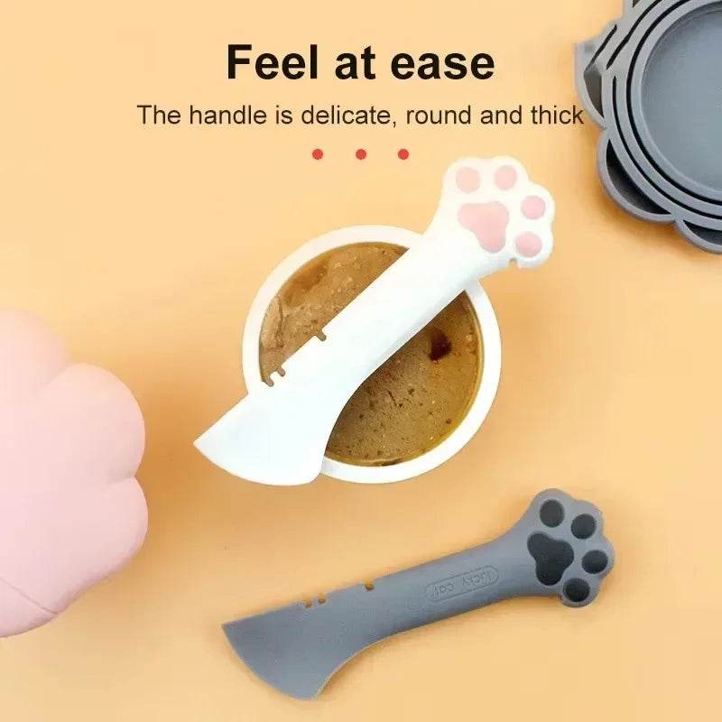 1PC Long Handled Pet Canned Food Spoon Cat Canned Food Opener Feeding Dog Stirring Dry and Wet Spoon Feeding Cat Shovel - The Max & Rex Collection