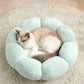 Elyzabeth Flower Shaped Pet Bed with Non-Slip Bottom, Soft Plush, Cute Cozy Cat Bed for Indoor Cats