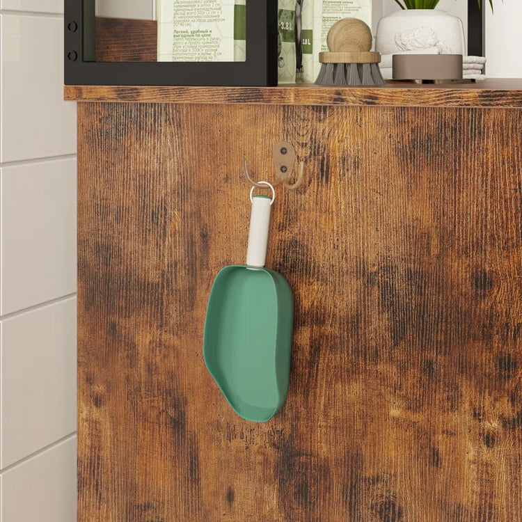 Litter Box Enclosure with Shelves and Doors