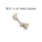 Boba & Vespa 100% Organic Cotton Rope Dog Toy - 5 Sizes