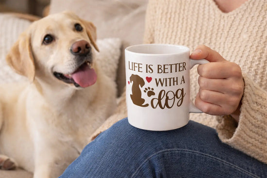 Life Is Better With a Dog – Personalized Name Mug