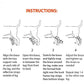 3-in-1 Long Rear Leg Hock Brace for Dogs – Rigid & Spring Inserts, Reflective Safety Straps (Pair)