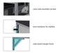 Wall-mounted cat door with additional hardware and solid wood frame components.