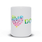 Peace, Love, Dogs Mug – Dog Lover’s Coffee Cup with Paw Print Heart - The Max & Rex Collection