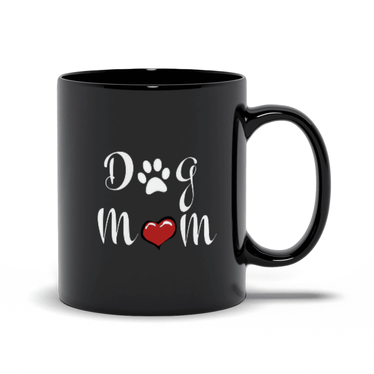 Dog Mom Mug – Cute Paw & Heart Design | Microwave & Dishwasher Safe - The Max & Rex Collection