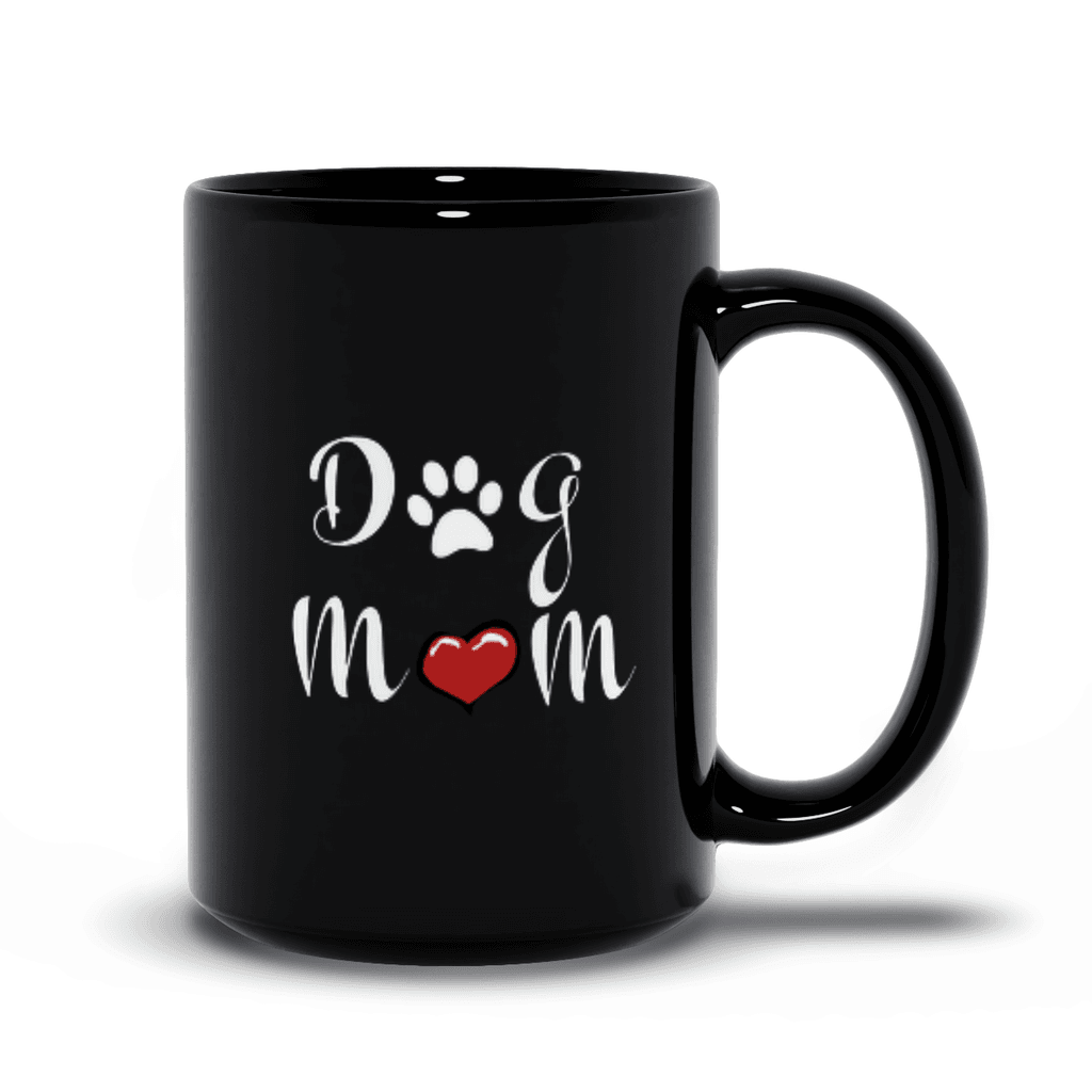 Dog Mom Mug – Cute Paw & Heart Design | Microwave & Dishwasher Safe - The Max & Rex Collection