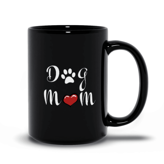 Dog Mom Mug – Cute Paw & Heart Design | Microwave & Dishwasher Safe - The Max & Rex Collection