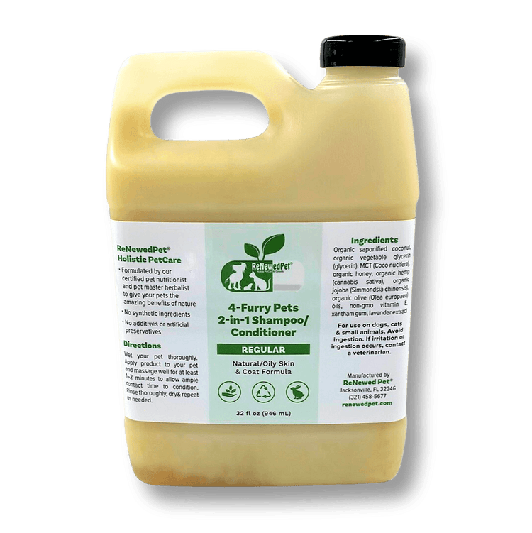 4-FURRY PETS 2-IN-1 *REGULAR SHAMPOO & CONDITIONER - The Max & Rex Collection